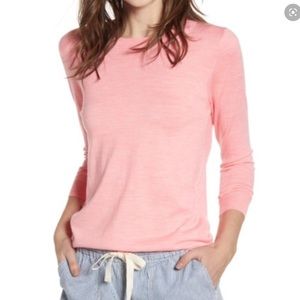 EUC J. Crew Pink Heather Tippi Sweater